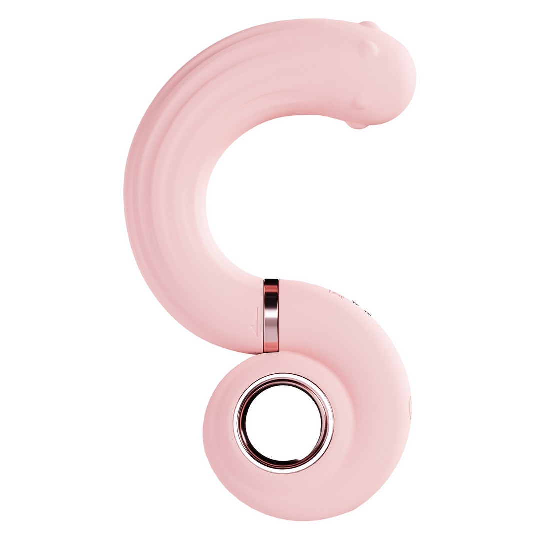 VIBRADOR COM PÉROLAS ROTATIVAS PERLES SWIRL ROSA LOVELINE