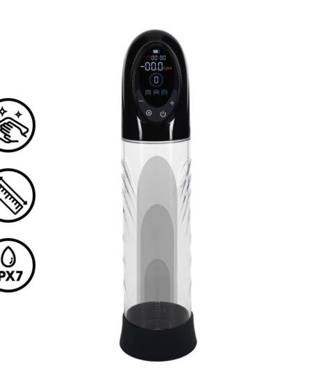 BOMBA AUTOMÁTICA PARA O PÉNIS CYBERPULSE PRETA PUMPED