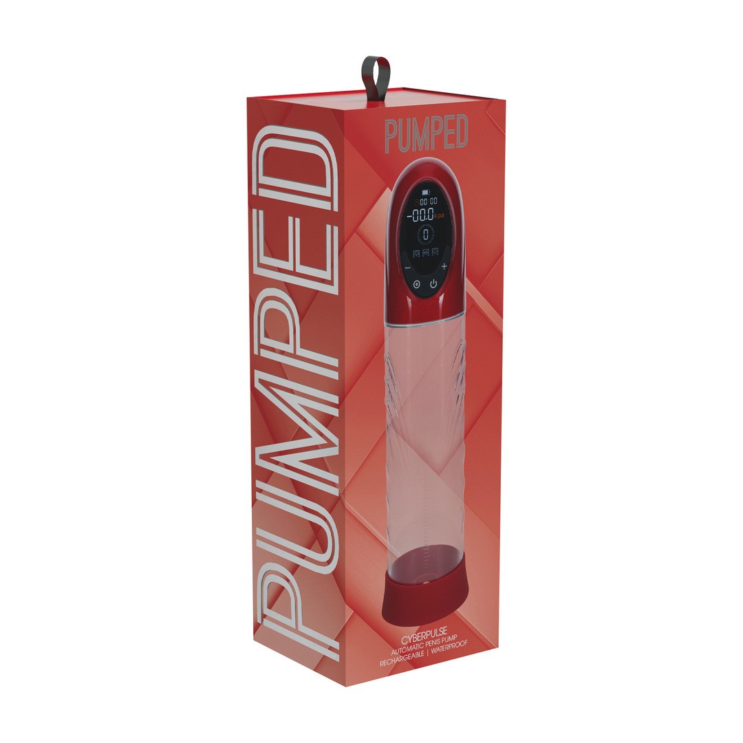 BOMBA AUTOMÁTICA PARA O PÉNIS CYBERPULSE METALLIC RED PUMPED - Image 3