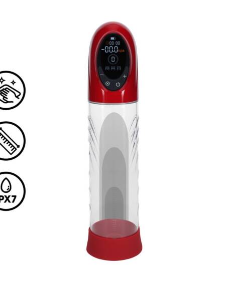 BOMBA AUTOMÁTICA PARA O PÉNIS CYBERPULSE METALLIC RED PUMPED