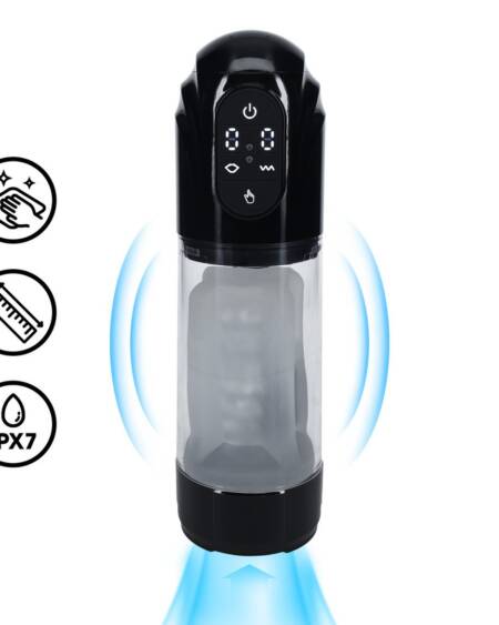 BOMBA MASTURBADORA AUTOMÁTICA TECHNOTHRUST PRETA PUMPED