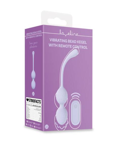 BOLAS VAGINAIS BEAD KEGEL COM VIBRAÇÃO E COMANDO LAVENDER LOVELINE