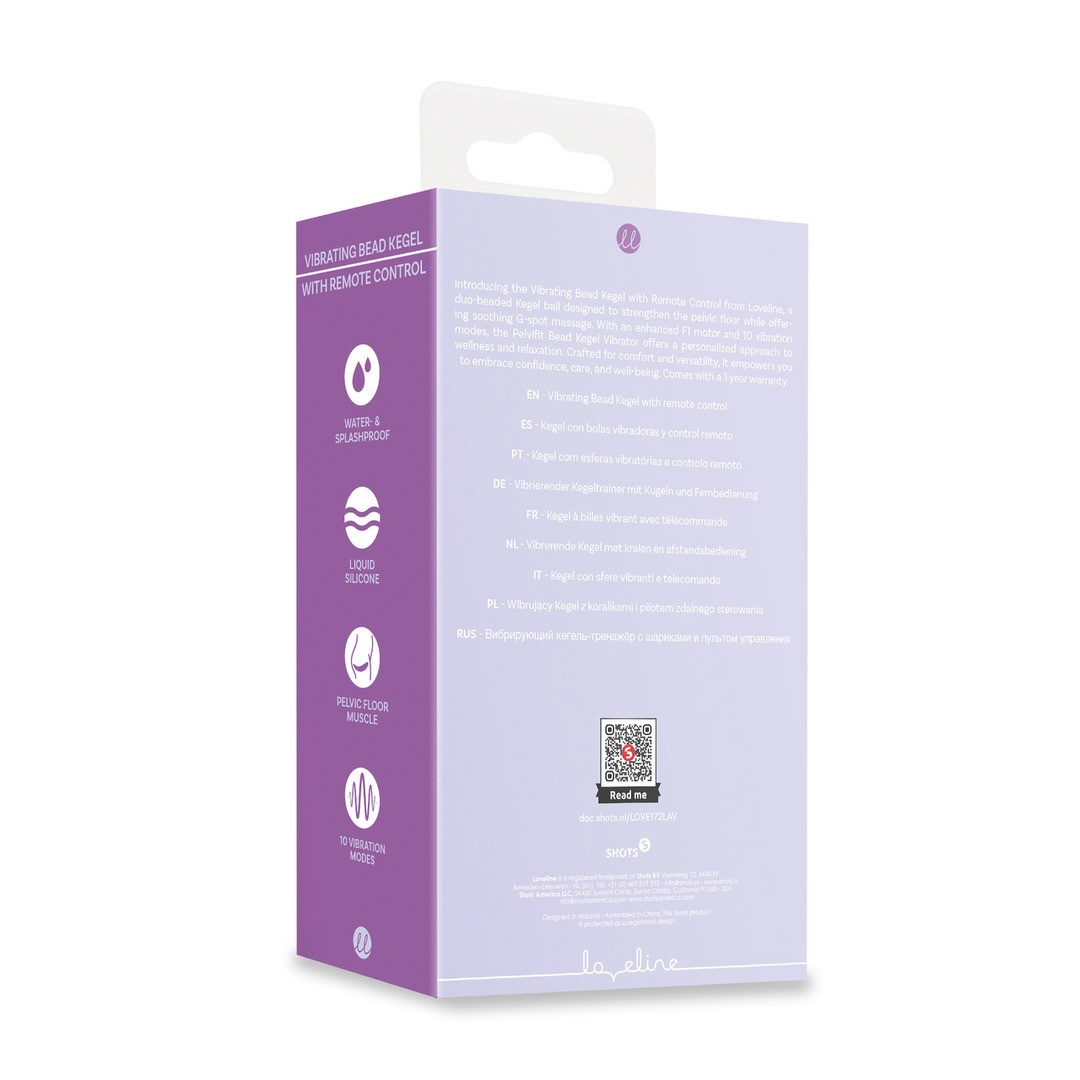 BOLAS VAGINAIS BEAD KEGEL COM VIBRAÇÃO E COMANDO LAVENDER LOVELINE - Image 3