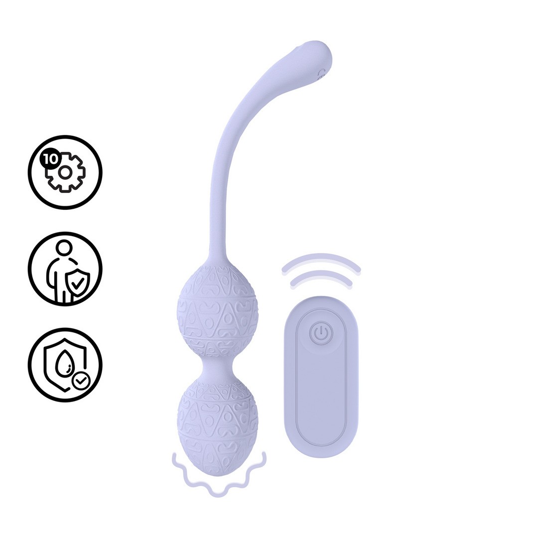 BOLAS VAGINAIS BEAD KEGEL COM VIBRAÇÃO E COMANDO LAVENDER LOVELINE - Image 7