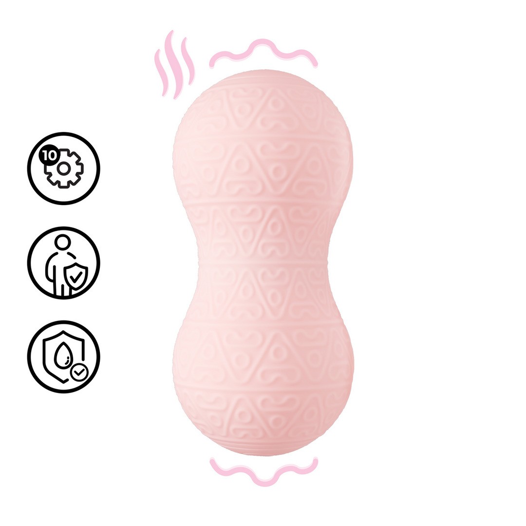 MASSAJADOR COM VIBRAÇÃO E FUNÇÃO DE AQUECIMENTO ROSA LOVELINE - Image 7