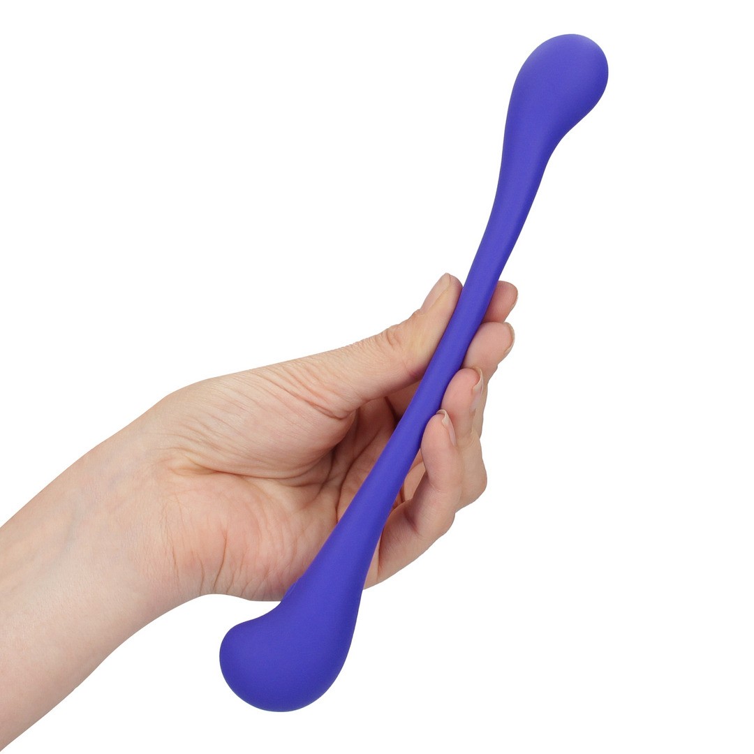 VIBRADOR FLEXÍVEL COM COMANDO DUAL-ENDED BENDABLE ROXO LOVELINE - Image 6