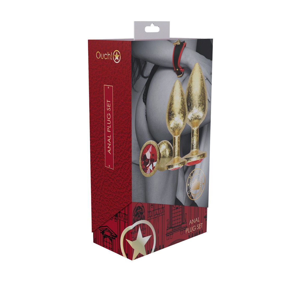 CONJUNTO DE 3 PLUGS ANAIS EM METAL MILAN COLLECTION GOLD OUCH! - Image 5