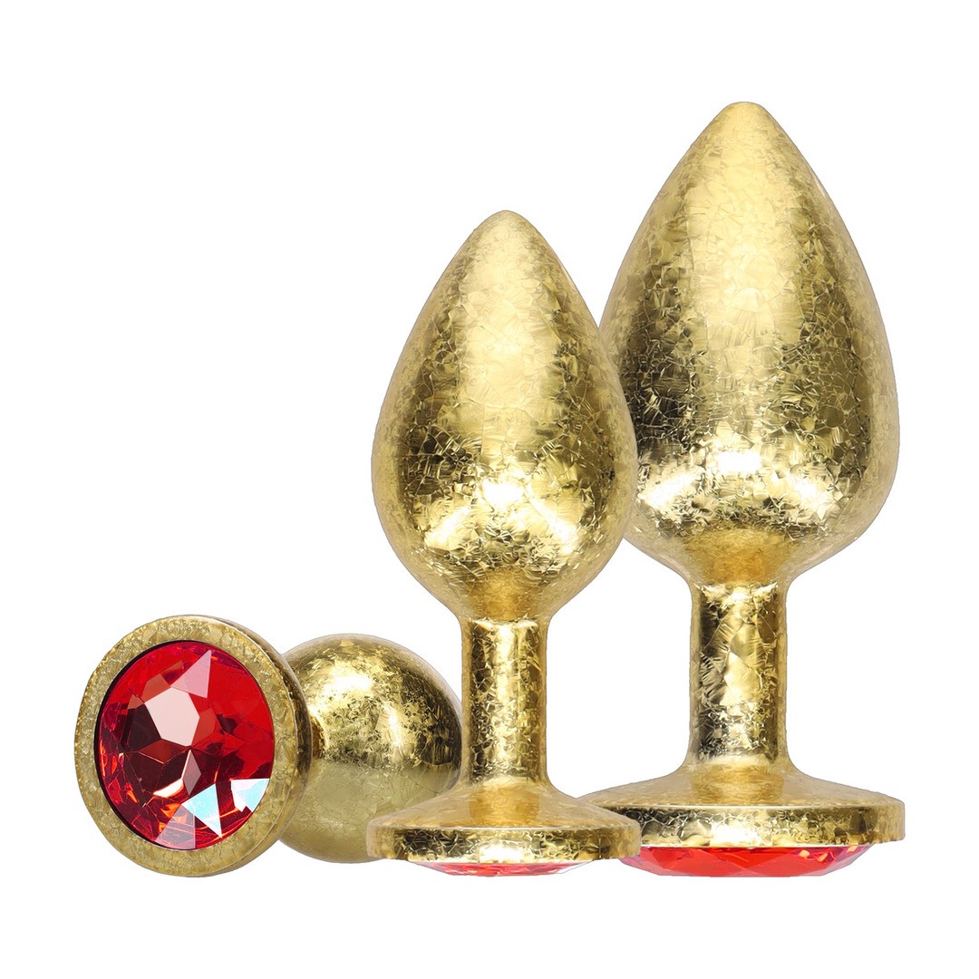 CONJUNTO DE 3 PLUGS ANAIS EM METAL MILAN COLLECTION GOLD OUCH! - Image 4