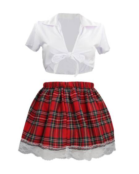 FANTASIA DE ESTUDANTE BRANCO S-LINE