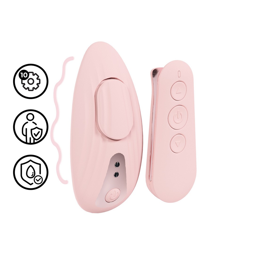 VIBRADOR DE CUECA COM COMANDO CÉLESTE ROSA LOVELINE