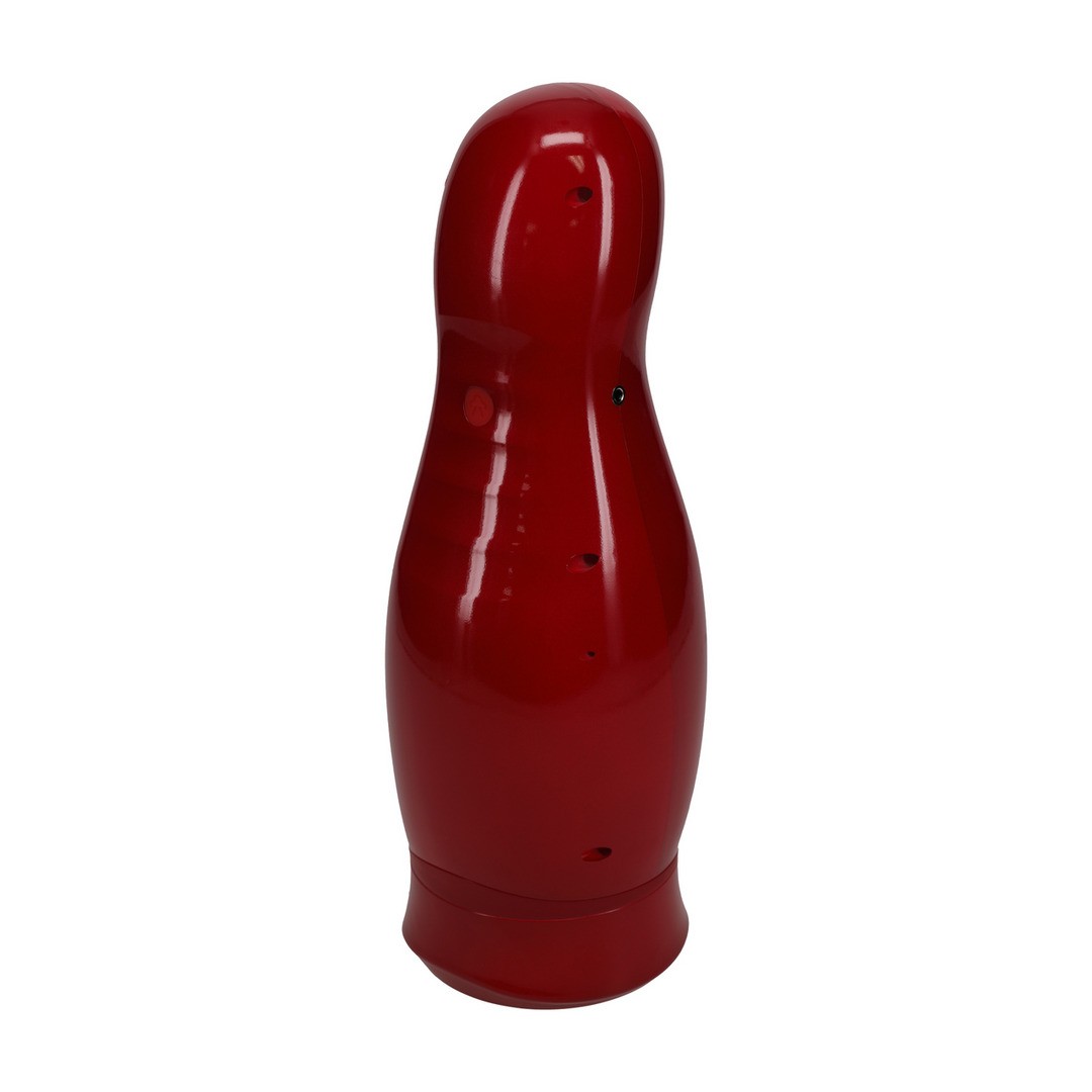 MASTURBADOR VIBRATÓRIO COM SUCÇÃO E SUPORTE DE TELEFONE VIRTUO METALLIC RED PUMPED - Image 3