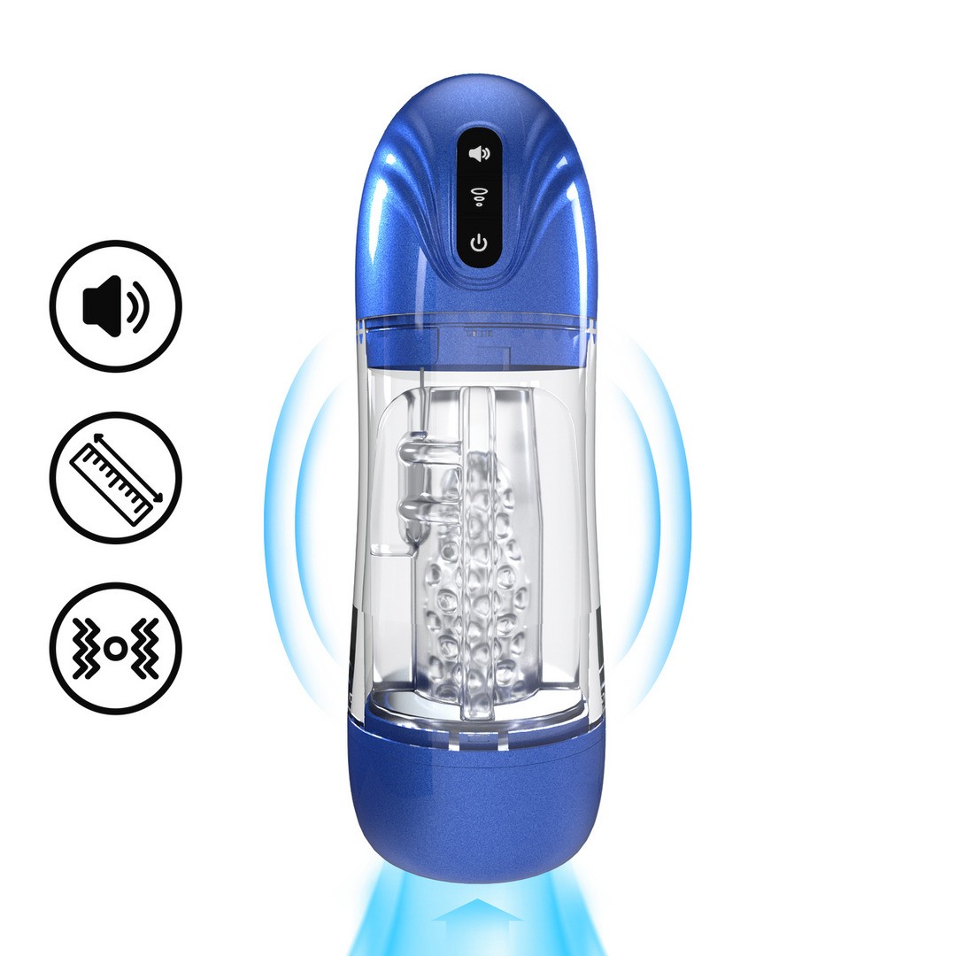 BOMBA DE MASTURBAÇÃO COM SUCÇÃO E VIBRAÇÃO SONICPULL MULTIMEDIA ENHANCED METALLIC BLUE PUMPED - Image 3