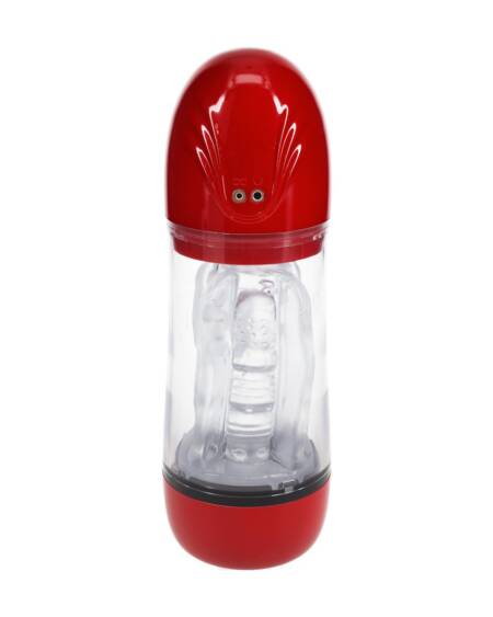 BOMBA DE MASTURBAÇÃO COM SUCÇÃO E VIBRAÇÃO SONICPULL MULTIMEDIA ENHANCED METALLIC RED PUMPED