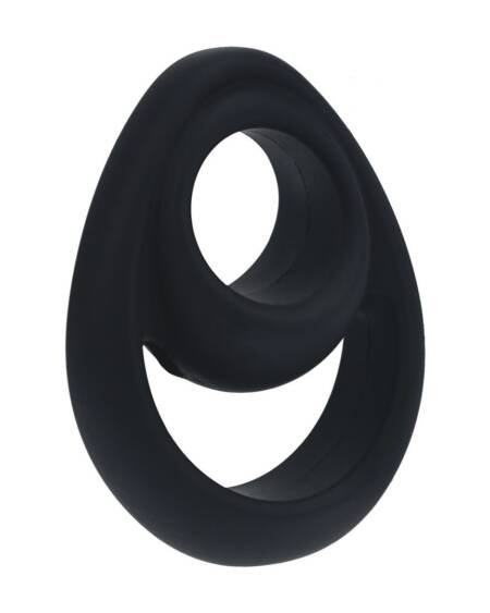 ANEL PARA O PÉNIS DUPLO EM SILICONE ERGO PRETO LEVELZ