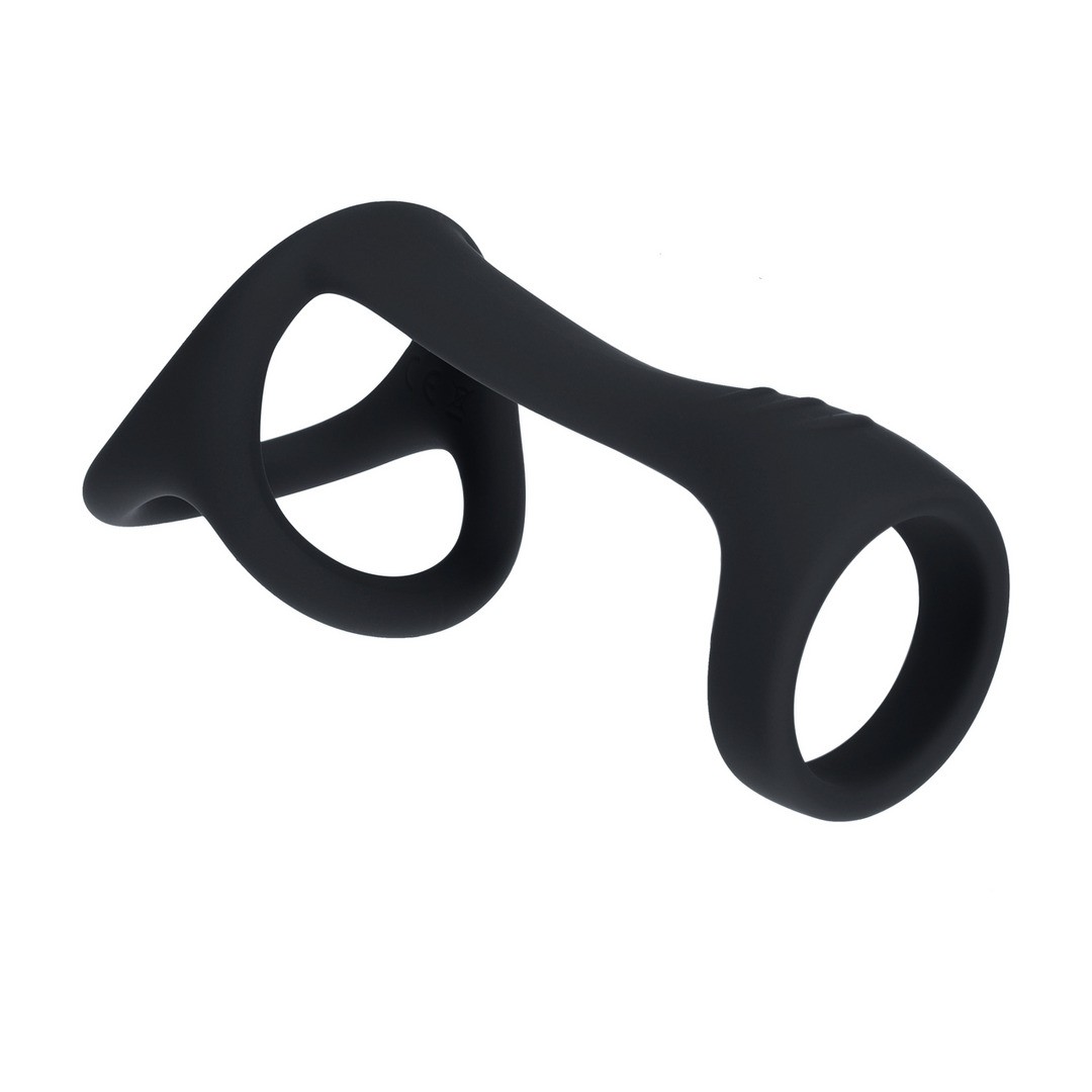 ANEL PARA O PÉNIS E TESTÍCULOS TRI O PRETO LEVELZ