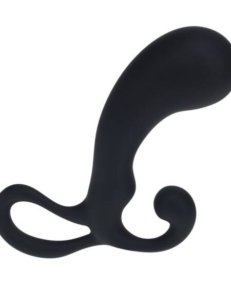 ESTIMULADOR DE PRÓSTATA  EM SILICONE COM BOLBO E ALÇA S PRETO LEVELZ