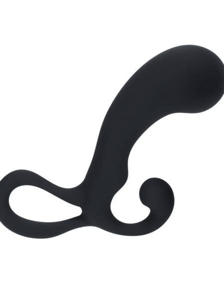 ESTIMULADOR DE PRÓSTATA  EM SILICONE COM BOLBO E ALÇA M PRETO LEVELZ