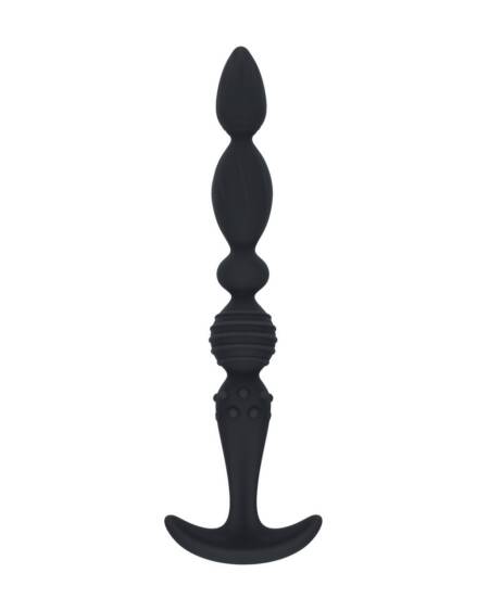 SONDA ANAL EM SILICONE TEXTURIZADA PRETA LEVELZ