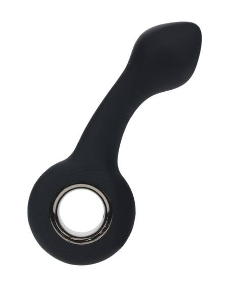 ESTIMULADOR DE PRÓSTATA EM SILICONE VIBRATÓRIO COM BOLBO E ALÇA PRETO LEVELZ