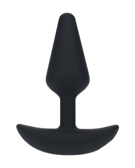 PLUG ANAL CLÁSSICO EM SILICONE COM VIBRAÇÃO S PRETO LEVELZ