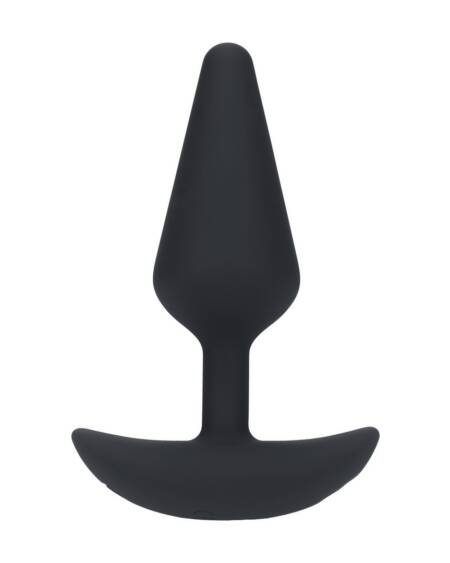 PLUG ANAL CLÁSSICO EM SILICONE COM VIBRAÇÃO M PRETO LEVELZ