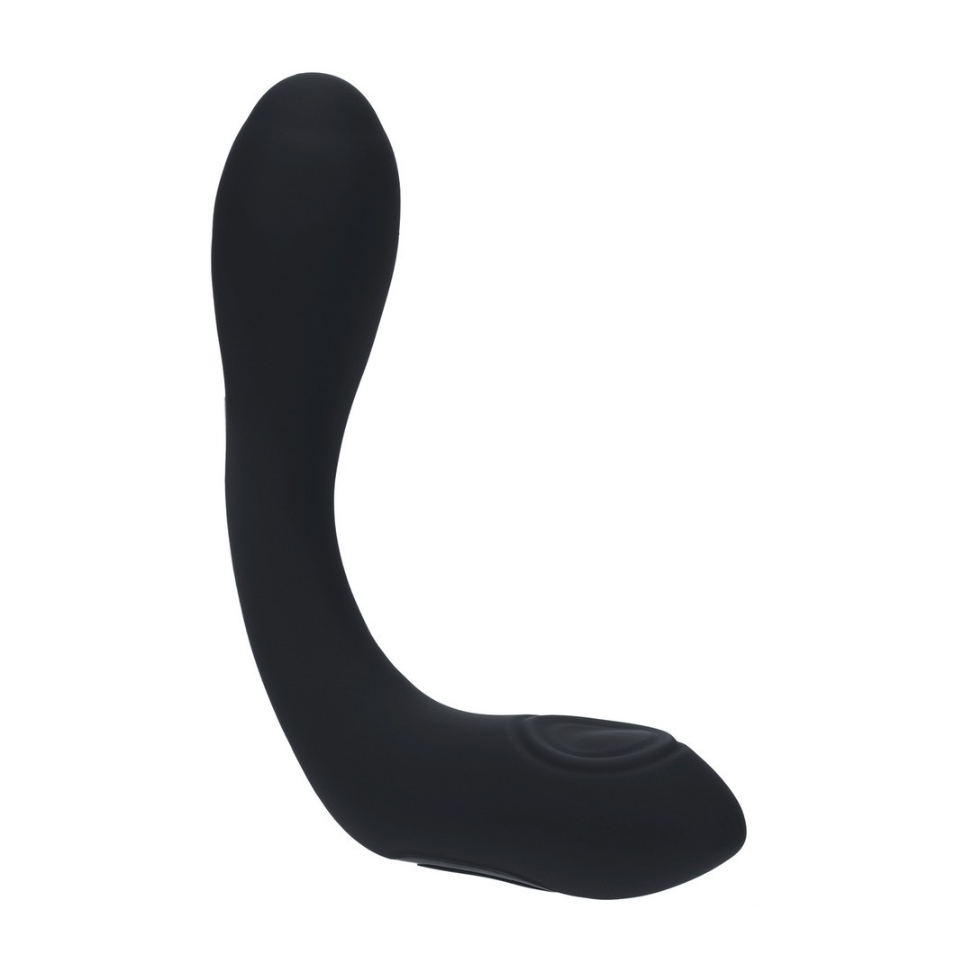 ESTIMULADOR DE PRÓSTATE FLEXÍVEL EM SILICONE COM VIBRAÇÃO E FUNÇÃO DE AQUECIMENTO PRETO LEVELZ