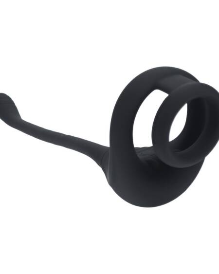ANEL PARA O PÉNIS TRI O DE SILICONE COM COMANDO E ESTIMULADOR LEVELZ