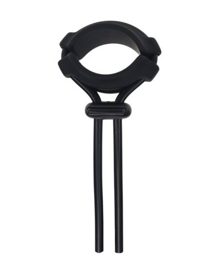 ANEL PARA O PÉNIS EM SILICONE AJUSTÁVEL E DESMONTÁVEL 5MM PRETO LEVELZ