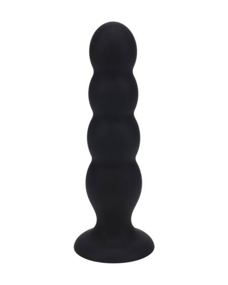 PLUG ANAL DE SILICONE LÍQUIDO QUAD RATTLE XL PRETO LEVELZ