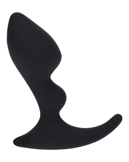 ESTIMULADOR DE PRÓSTATA DE SILICONE COM DUPLA ONDULAÇÃO PRETO LEVELZ