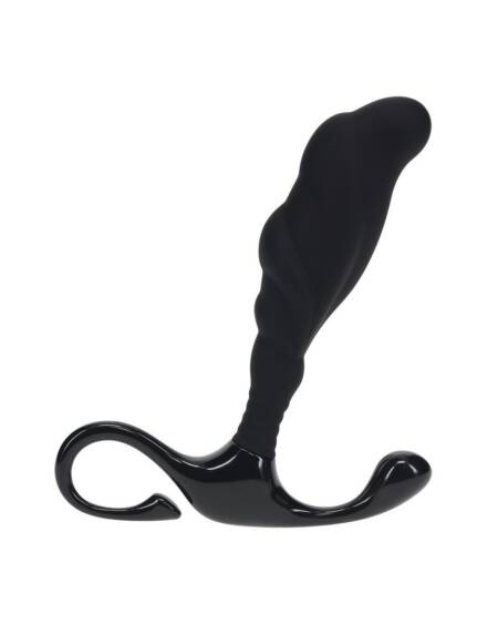 ESTIMULADOR DE PRÓSTATA DE SILICONE TEXTURIZADO RÍGIDO S PRETO LEVELZ