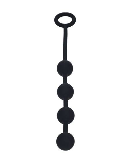 BOLAS ANAIS REDONDAS EM SILICONE S 20MM PRETAS LEVELZ