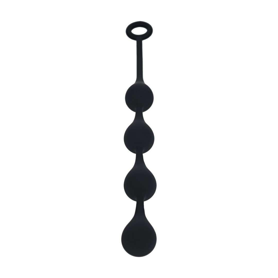 BOLAS ANAIS DE SILICONE EM FORMA DE GOTA DE ÀGUA M 30MM PRETAS LEVELZ