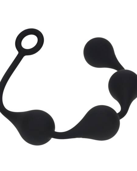 BOLAS ANAIS DE SILICONE EM FORMA DE GOTA DE ÀGUA L 40MM PRETAS LEVELZ