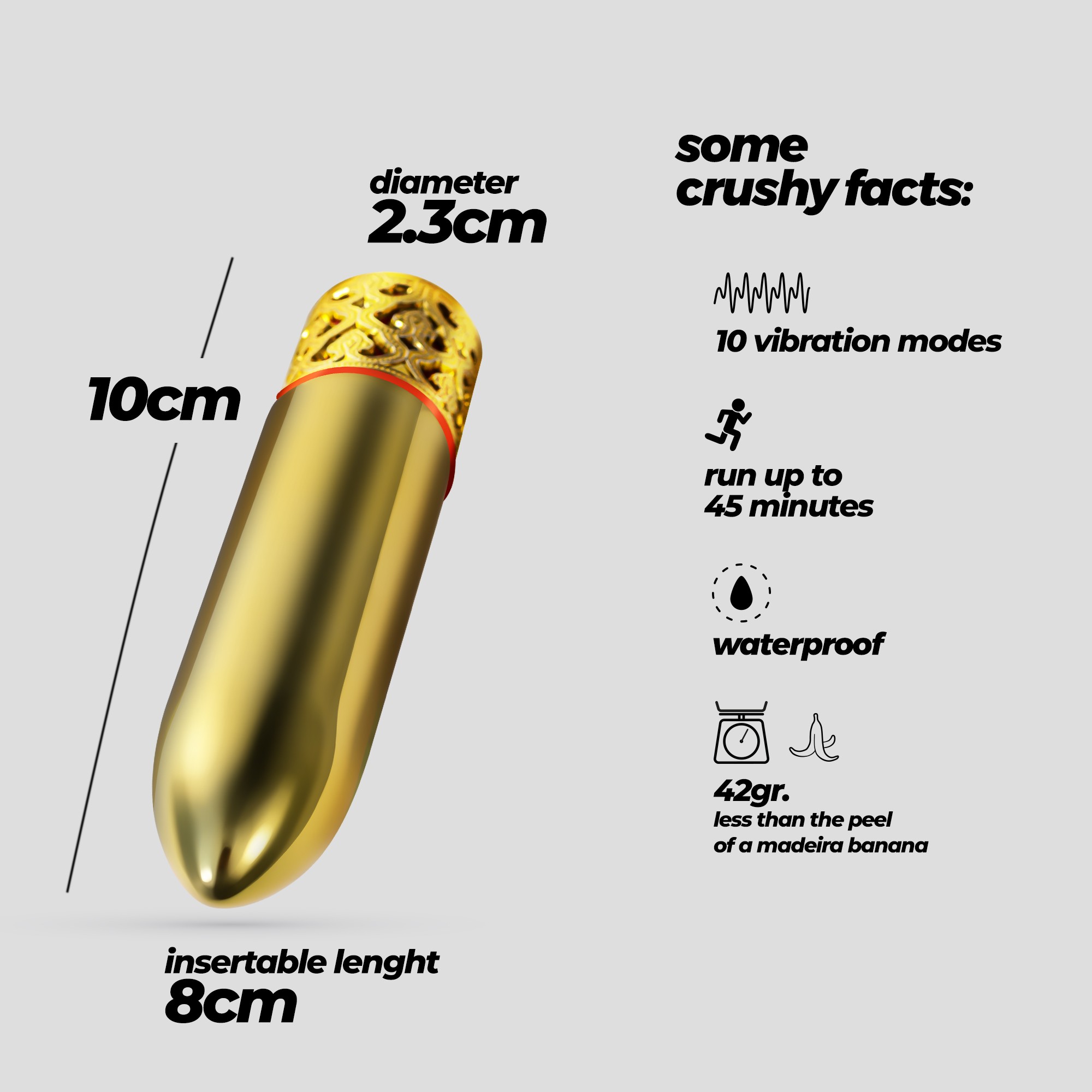 ROMANOV VIBRADOR CLÁSSICO COM MANGA DE SILICONE AMOVÍVEL CRUSHIOUS - Image 7