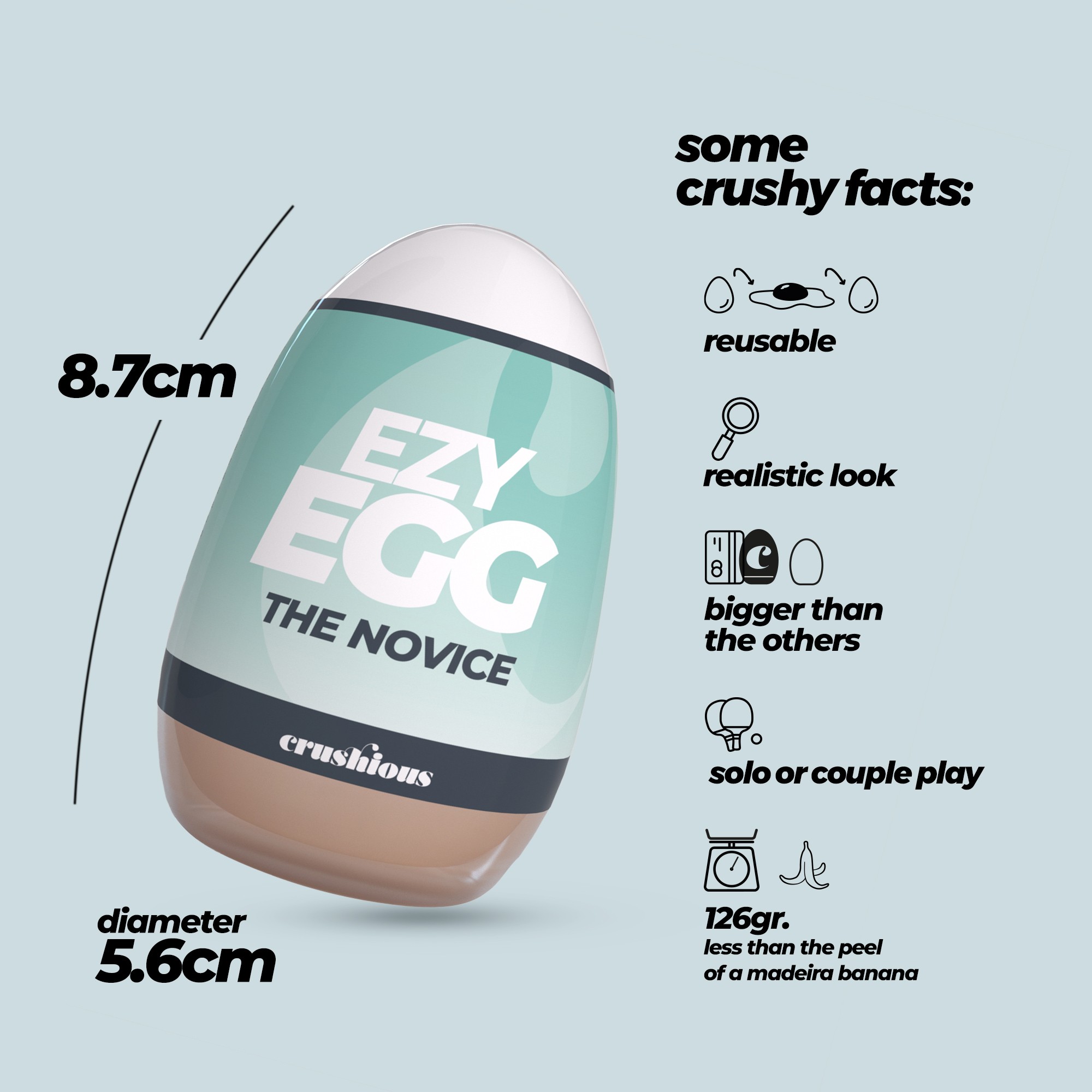 OVO MASTURBADOR EZY EGG THE NOVICE CRUSHIOUS - Image 9