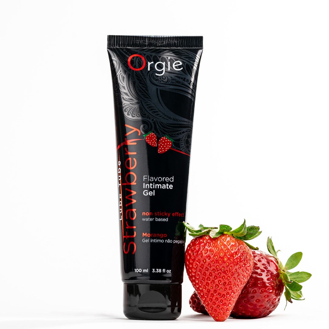 LUBRICANTE A BASE DE AGUA CON SABOR A FRESA 100ML ORGIE - Image 3