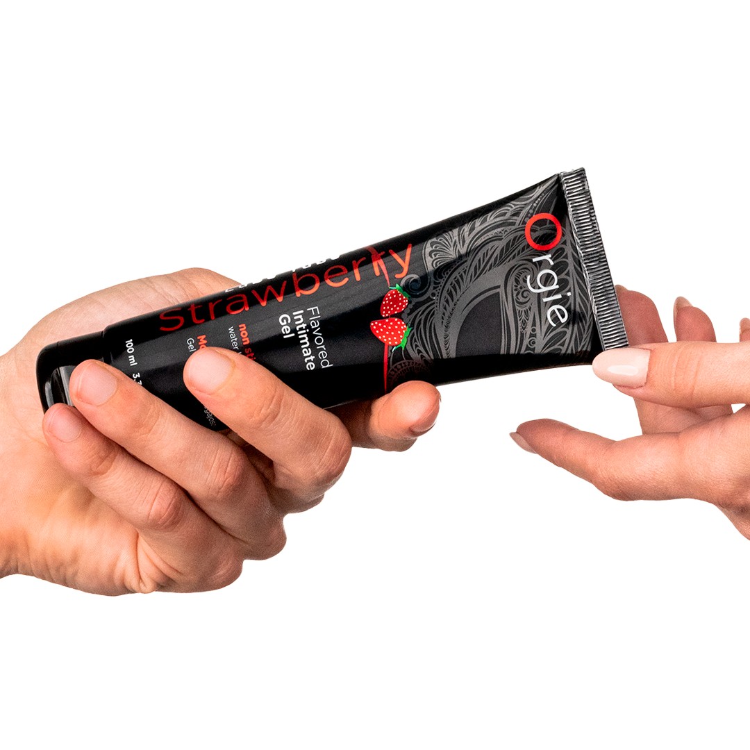 LUBRICANTE A BASE DE AGUA CON SABOR A FRESA 100ML ORGIE - Image 4