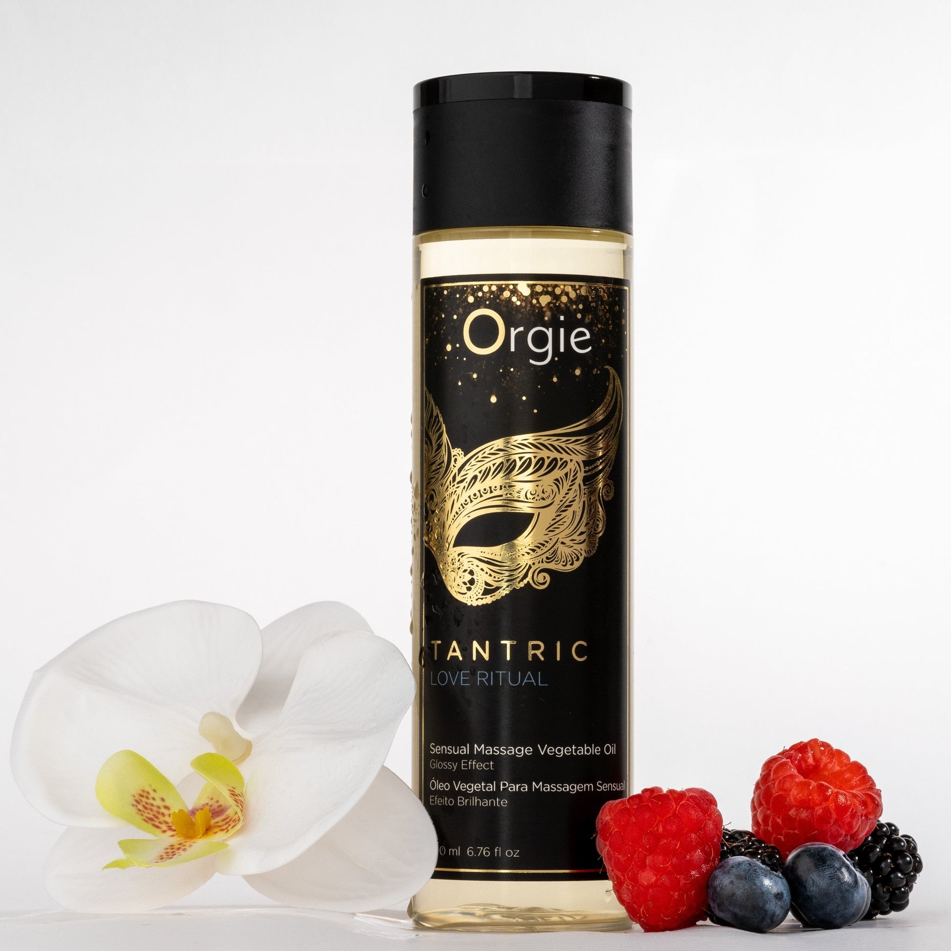 ACEITE DE MASAJE CON EFECTO BRILLANTE TANTRIC LOVE RITUAL 200ML ORGIE - Image 4
