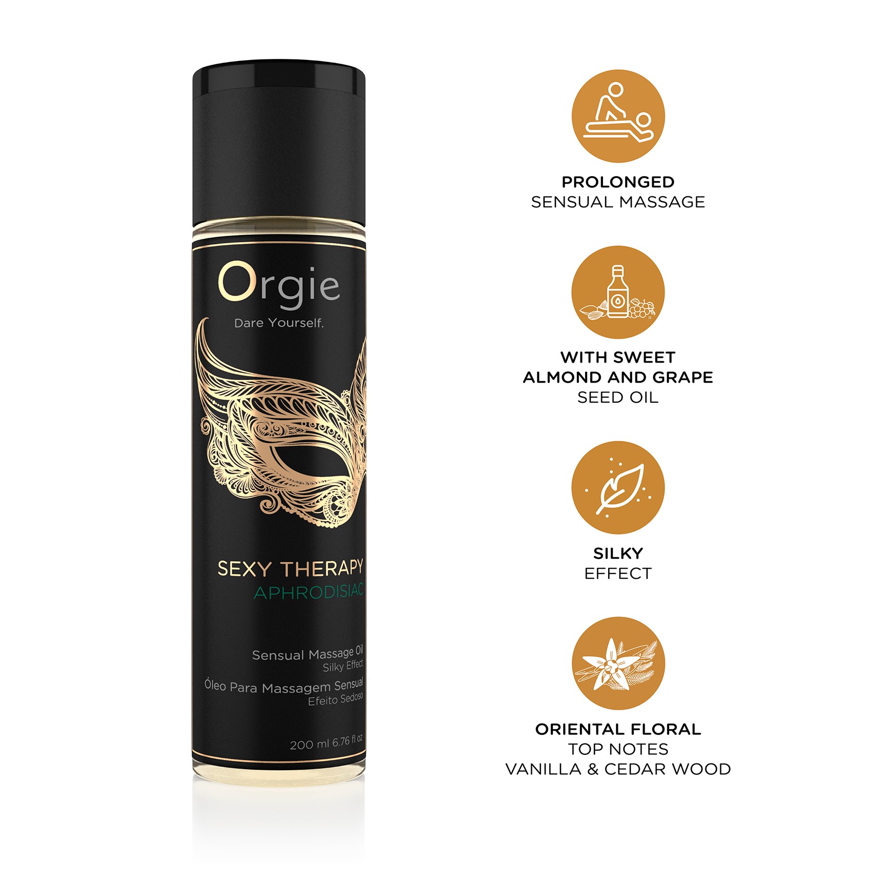 ACEITE DE MASAJE SEXY THERAPY APHRODISIAC 200ML ORGIE - Image 6
