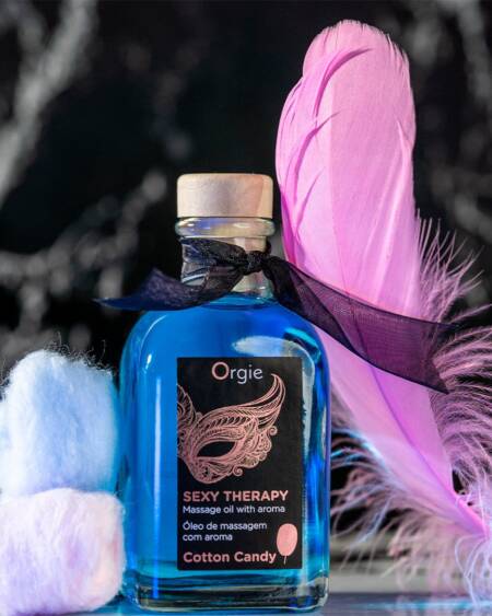 KIT DE MASSAGEM LIPS SEXY THERAPY ALGODÃO DOCE 100ML ORGIE