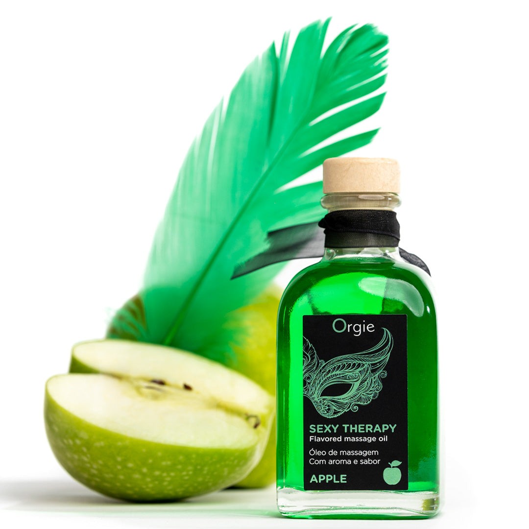 KIT DE MASAJE LIPS SEXY THERAPY DE MANZANA 100ML ORGIE - Image 3