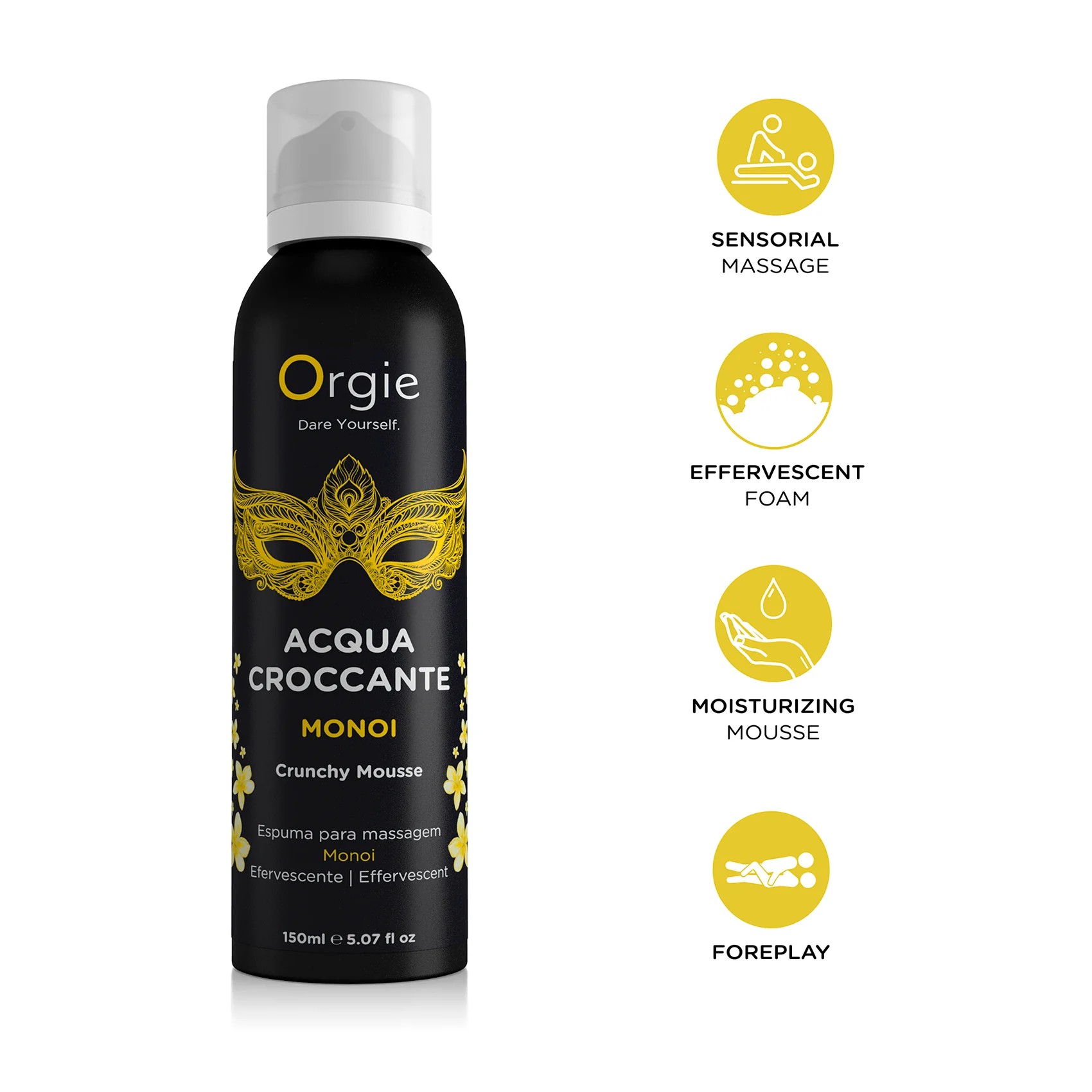 ESPUMA DE MASSAGEM CRACKELING ACQUA CROCCANTE MONÖI 150ML ORGIE - Image 5