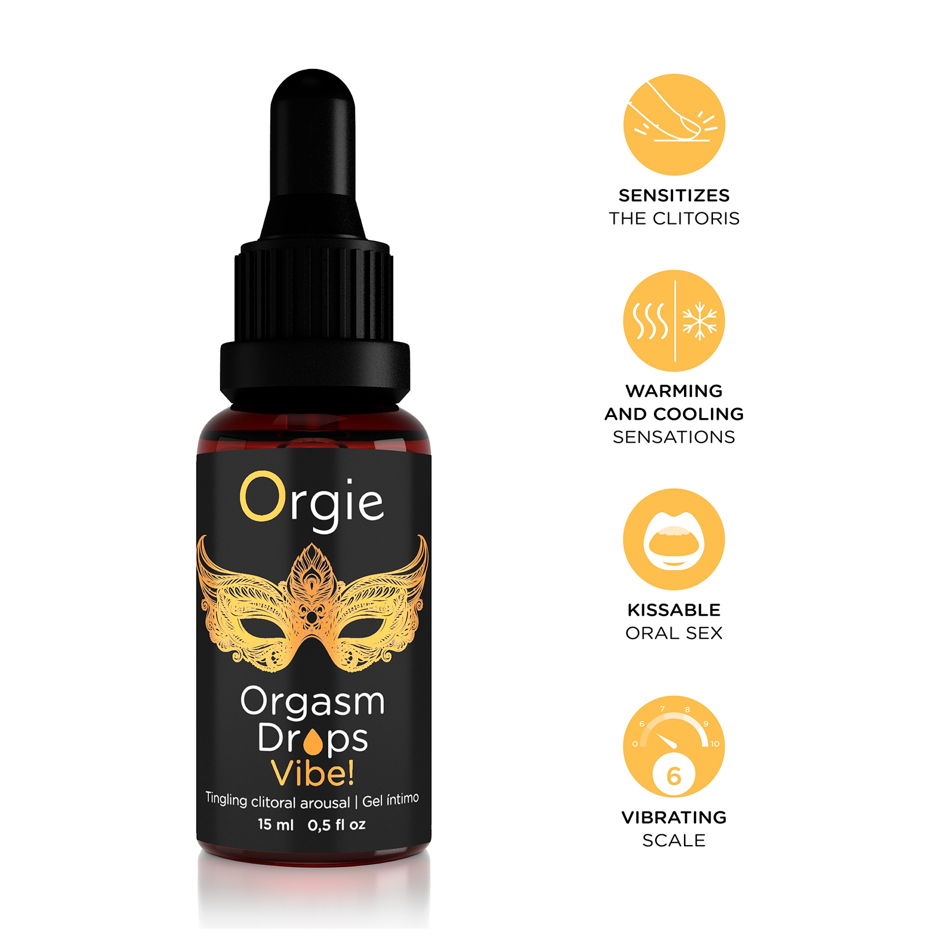 GOTAS CON EFECTO VIBRATORIO ORGASM DROPS VIBE 15ML ORGIE - Image 6