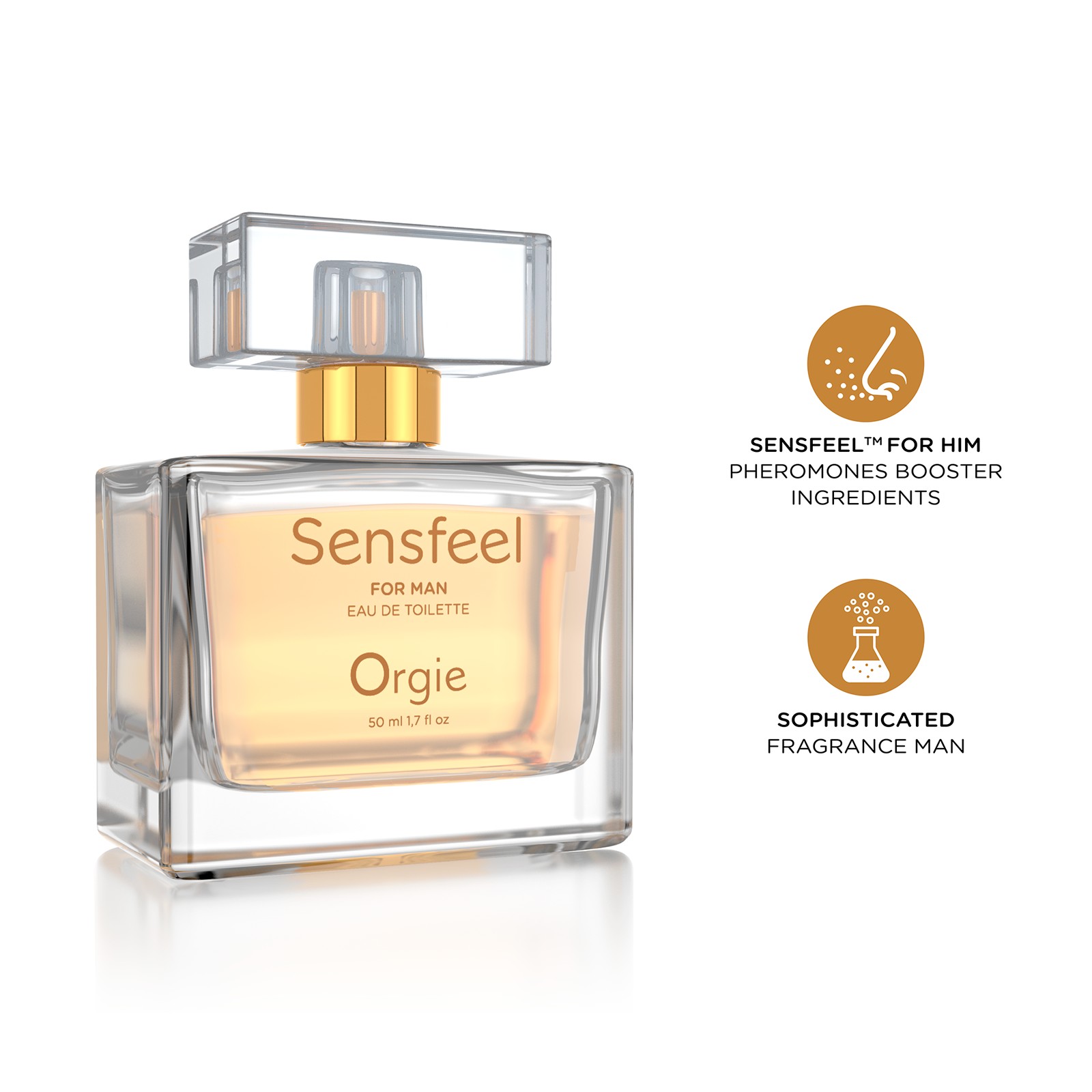 PERFUME COM FEROMONAS SENSFEEL FOR MAN 50ML ORGIE - Image 4