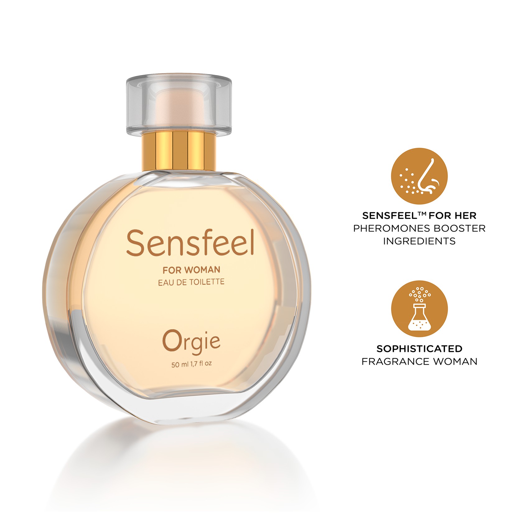 PERFUME COM FEROMONAS SENSFEEL FOR WOMAN 50ML ORGIE - Image 4