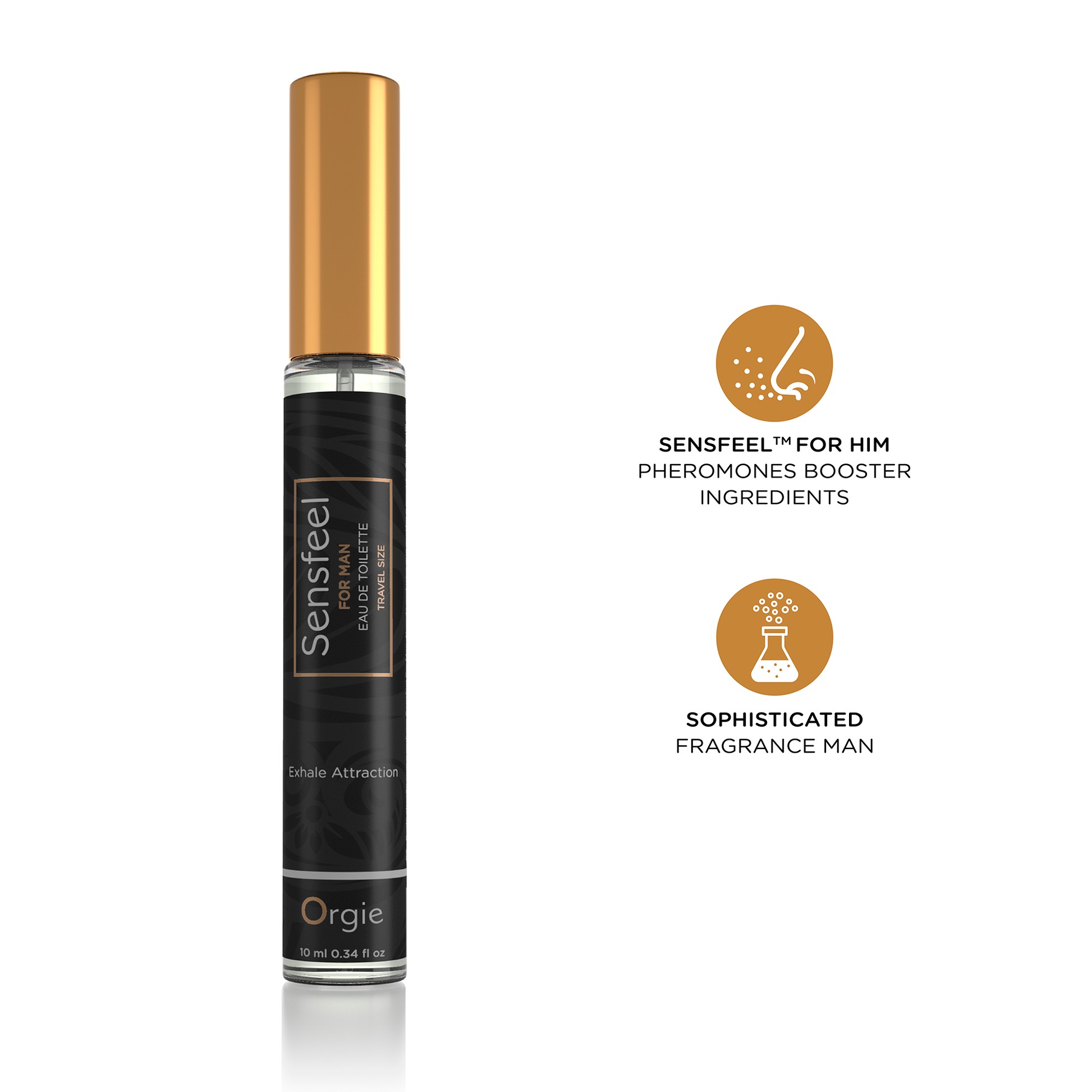 PERFUME SENSFEEL FOR MEN EAU DE TOILETTE 10ML ORGIE - Image 4
