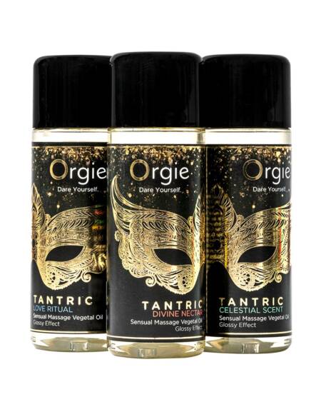 CONJUNTO DE ÓLEOS DE MASSAGEM TANTRIC SENSUAL MINI SIZE 3X30ML ORGIE