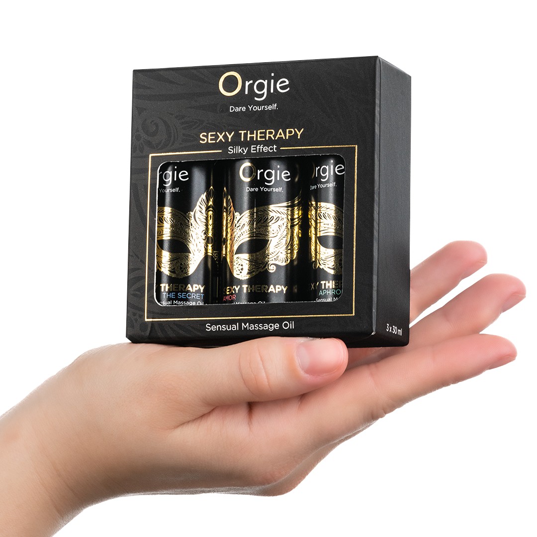CONJUNTO DE ÓLEOS DE MASSAGEM SEXY THERAPY SENSUAL MINI SIZE 3X30ML ORGIE - Image 3