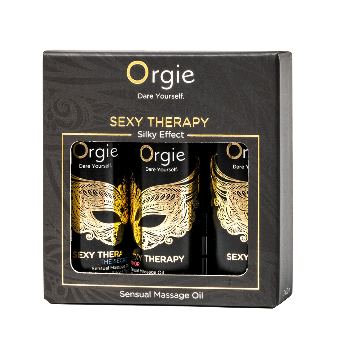 CONJUNTO DE ÓLEOS DE MASSAGEM SEXY THERAPY SENSUAL MINI SIZE 3X30ML ORGIE - Image 4